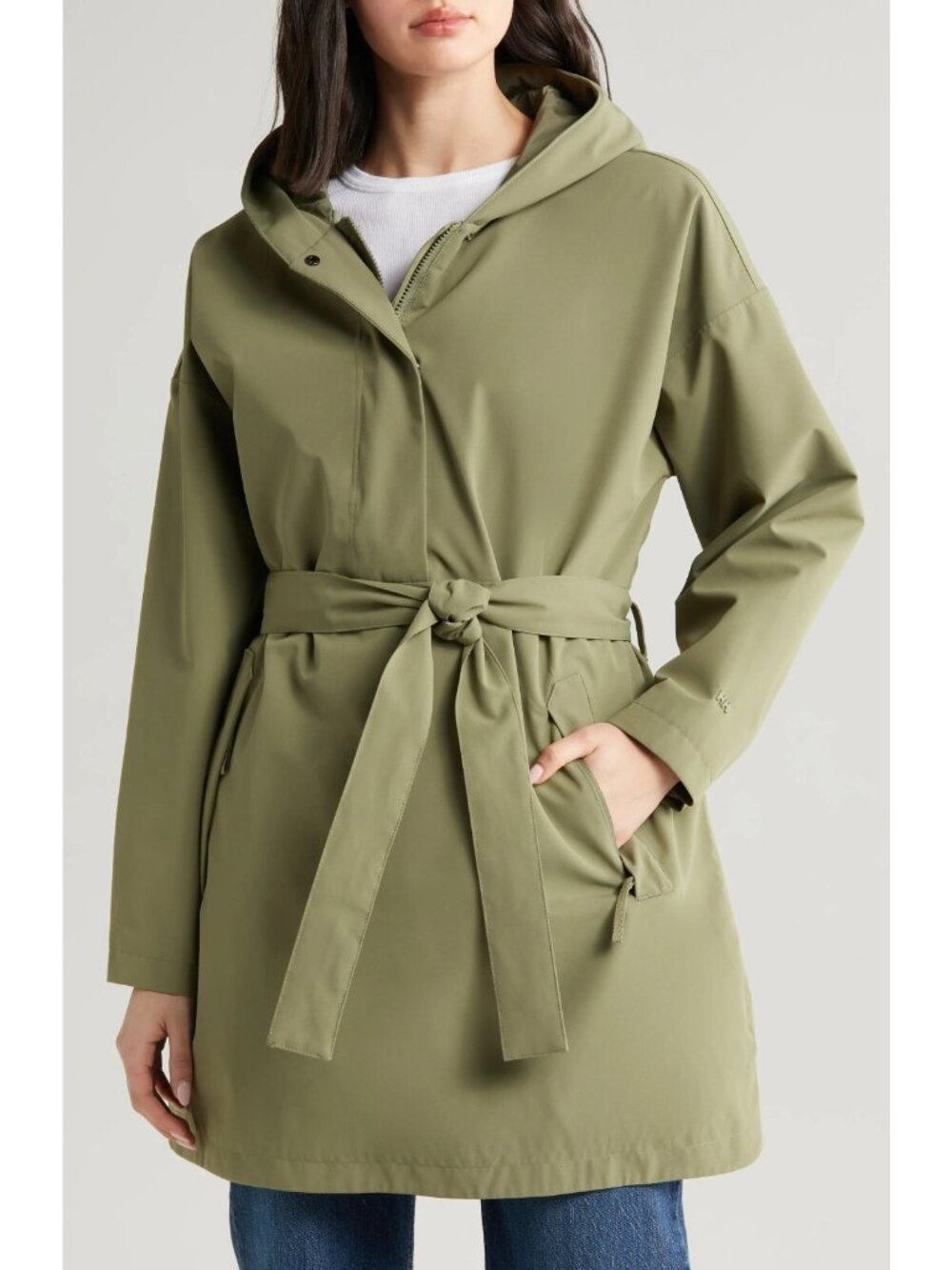 Helly Hansen Lilja Belted Poncho Women's Waterproof Rain Coat Jacket Size S